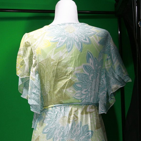 π 2X Cap Sleeve Beach Dress Breezy Cute - Picture 8 of 9